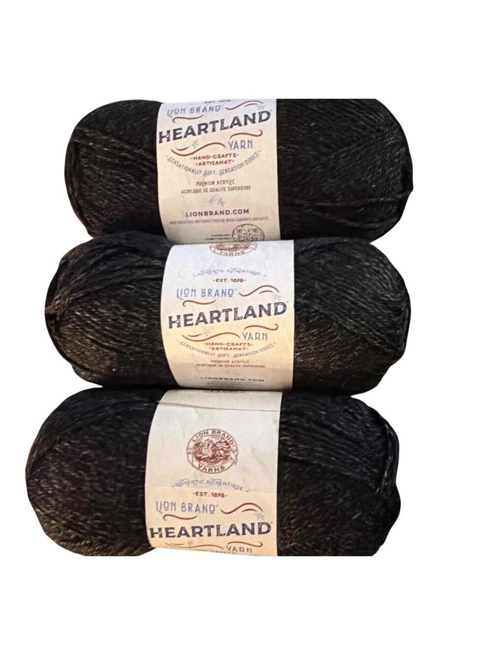 Lion Brand Heartland Yarn Black Canyon